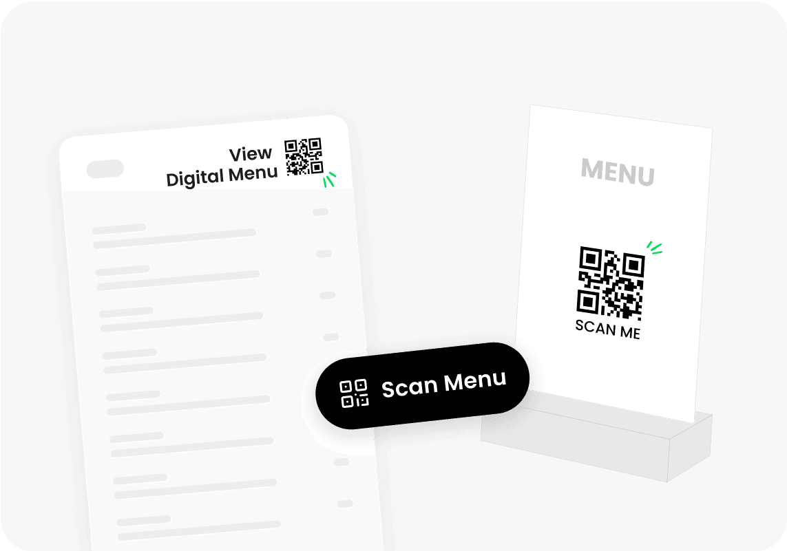 QR меню на столі