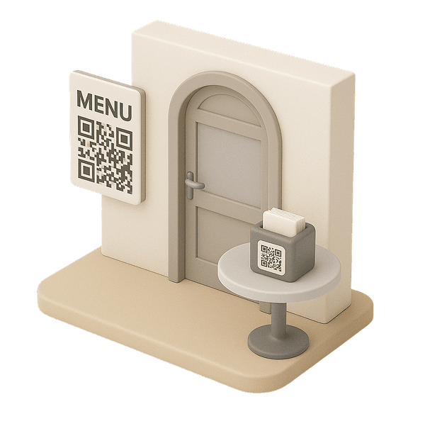 Entrance displays, wall signs, and napkins. Make your menu visible throughout the venue.